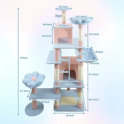 KTMBDW Cat Tree With Toy, Cat Tower Condo For Indoor Cats, Cat House With Padded Plush Perch, Cozy Hammock And Sisal Scratching Posts -BlueBuffalo Sales Store GUEST 1dcce8d5 213f 4fb8 a87d a72dbd65b7c5 1