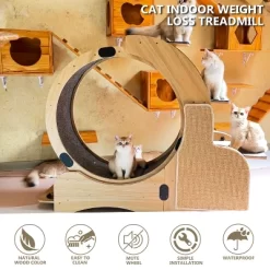 Cat Sports Running Wheel, Wooden Cat Exerciser Treadmill With Cat Scratching Board & Bowl, Cats Wheel Wood Climbing Frame For Indoor Cats 9 Cat Sports Running Wheel, Wooden Cat Exerciser Treadmill With Cat Scratching Board & Bowl, Cats Wheel Wood Climbing Frame For Indoor Cats -BlueBuffalo Sales Store GUEST 1e6eb488 702c 42cf 87e6 d60bf944d2ab