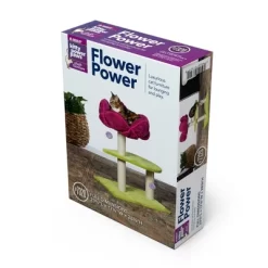 Prevue Pet Products Flower Power Cat Scratching Post, Green & Pink Fabric 7320 -BlueBuffalo Sales Store GUEST 1e8fe34d 1264 4d50 ad0b 4048695bb902