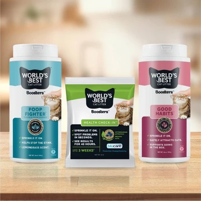 World's Best Poop Fighter Boosters Cat Litter Additives - 18oz 6 World's Best Poop Fighter Boosters Cat Litter Additives - 18oz - Image 6