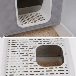 Artloge Jumbo 2 In 1 Enclosed Self Cleaning Cat Litter Box Kitten Tray Toilet Cabinet With Litter Scoop & Cushion Mat For Kittens Furniture -BlueBuffalo Sales Store GUEST 1f0b92ef 39f2 4b68 8ca4 34425f8039f3