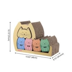 THE LICKER STORE Kazoku Modern Cardboard 5-in-1 Family Cat Cave Scratcher With Catnip And Pull-Out Design -BlueBuffalo Sales Store GUEST 1f1a49c6 970e 4434 8489 c196d5211b05