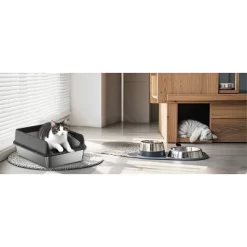 Stainless Steel Cat Litter Box With High Sides, Includes Scoop & Mats, Anti-Leak Non-Stick Easy To Clean Large Metal Litter Pan -BlueBuffalo Sales Store GUEST 1f889ab6 3981 4e23 975a 903fb1a5f178