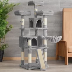 Cat Tree, Large Cat Tower, Cat Condo With Scratching Posts, Board, 2 Caves, 3 Plush Perches, Activity Center, 66.5 Inches -BlueBuffalo Sales Store GUEST 1fef5823 2c8f 4760 b75b 808581b39771