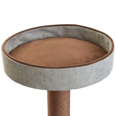 Two By Two Bloomfield - Gray Scratching Post Cat Furniture - 59.3 In. Tall 11 Two By Two Bloomfield - Gray Scratching Post Cat Furniture - 59.3 In. Tall - Image 11