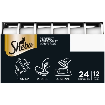 Sheba Perfect Portions Pate Chicken & Turkey Premium Adult Wet Cat Food All Stages - 2.6oz/12ct Variety Pack 2 Sheba Perfect Portions Pate Chicken & Turkey Premium Adult Wet Cat Food All Stages - 2.6oz/12ct Variety Pack - Image 2