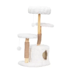 FURNIinspire Pet Tower Modern Cat Tree, Natural Branch Cat Tower, Luxury Cat Condo, Indoor Cat Furniture, Kitten Cat Gift, White, 34"*17.72"*41.73" -BlueBuffalo Sales Store GUEST 21a6043f 59f8 47e9 ad15 30bbd18bc2fa