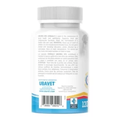 UBAVET Ubameg EFA 1000mg Omega-3 Fatty Acid Capsules For Dogs & Cats (120 Caps)