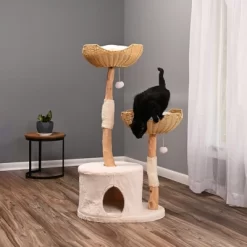 Armarkat AMNI Cat Tree: The All-in-One Play And Rest Station, 47" Height, 28.3" Length, 17" Width -BlueBuffalo Sales Store GUEST 22cf7b86 bd7a 4ac3 aefc d6db5fc2931d