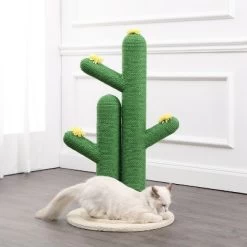 Socorro Modern Jute Double-Cactus Cat Scratching Post With Flower Toys -BlueBuffalo Sales Store GUEST 230ee9fa d393 49fc 9209 5c1d3206e345