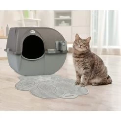 Omega Paw Non Slip Cat Paw Cleaning Litter Box Mat Keeps Paws, Floors, & Carpet Free Of Litter, Contains Spills & Messes, Gray (2 Pack) -BlueBuffalo Sales Store GUEST 2312d3af 35bb 4cae b0b1 ab487eab46e4