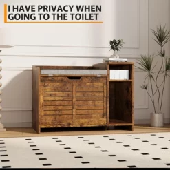 Cat Litter Box Enclosures With Top Opening With Cushion, Litter Box Furniture Hidden, Wooden Cat Washroom Indoor -BlueBuffalo Sales Store GUEST 24b94042 0082 48b6 80c8 ba3e61d104c3