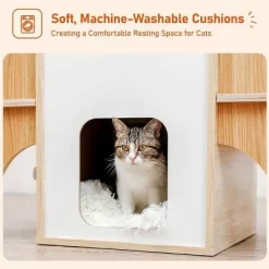 QuestaPack Modern Cat Tree Rocket Shape,54" Wood Cat Tower Multilevel For Indoor Cats -BlueBuffalo Sales Store GUEST 24c4924e f245 4f79 98b5 7f37779da3b2