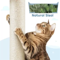Yaheetech 45.5"Tall Multi-Level Ocean-themed Cat Tree, Blue / White Blue -BlueBuffalo Sales Store GUEST 251d5cb7 96c3 4eb1 9b3a ae2f89c9669f