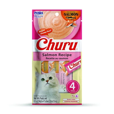 Inaba Churu Salmon Flavor Lickable Cat Treats - 2oz/4ct 6 Inaba Churu Salmon Flavor Lickable Cat Treats - 2oz/4ct - Image 6