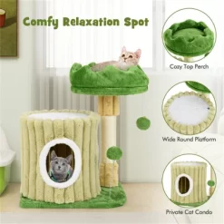 FURNIinspire Pet Tower Indoor Cat Tree Cat Tower Cozy Cat Apartment, Cat Condo With Sisal Grab Post, Shake Ball, Multicolored, 16.5"*12"*21.5" -BlueBuffalo Sales Store GUEST 25ca480f 1194 4647 aca0 87a5c66c5f4e