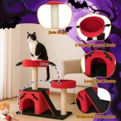 Karl Home 27.5 Inch Gothic Halloween Cat Tree -BlueBuffalo Sales Store GUEST 26402378 e2e8 4f21 94f0 53e6e267d5bc