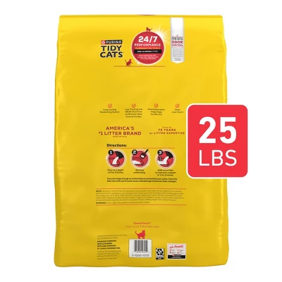 Purina Tidy Cats 24/7 Performance Non-Clumping Cat & Kitty Litter For Multiple Cats- 25lbs 6 Purina Tidy Cats 24/7 Performance Non-Clumping Cat & Kitty Litter For Multiple Cats- 25lbs - Image 6
