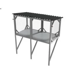 Akoasm 44.5 In. W Large Indoor Wooden Cat Cage With Bug Proof For Sunbathing, Napping & Overlooking-Gray -BlueBuffalo Sales Store GUEST 26d54c3f 1e5d 41b4 98b3 2a9f16487112