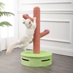 Rosa Modern Jute Cactus Cat Scratching Post With Flower Toys And Built-In Bell Toys -BlueBuffalo Sales Store GUEST 27bd4380 9590 4cff bcd0 d6a0c5e6c8d1