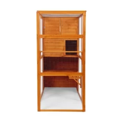 AZL1 Life Concept Pet Crates And Houses Outdoor Cat Enclosure, 4-Tier Window Design, Weatherproof Roof, Orange, 76.18"*33.46"*70.08" -BlueBuffalo Sales Store GUEST 28a3b9fa bc94 458d 8be2 3d209f513681