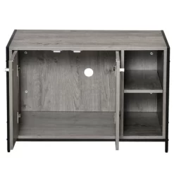 PawHut Wooden Cat Litter Box Enclosure, Multipurpose Anti-Tracking Pet Kitten House, Indoor End Table With Double Doors & Storage Shelves -BlueBuffalo Sales Store GUEST 28ade282 bd0e 465b a4a1 6441ac274b65