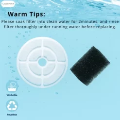Nispira Cat Water Fountain Filter Replacements For Kastty Sibays 2.5Gal/9.5L Large18CM Dog Water Fountain Wireless Pumps Black Sponge, 18 Packs -BlueBuffalo Sales Store GUEST 28b532a5 fc8c 4b5e ad70 2d9eb673d5da
