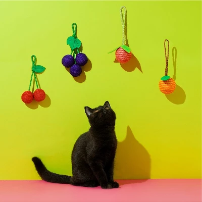 Zeze Fruit Sisal Rope Ball Cat Toy 5 Zeze Fruit Sisal Rope Ball Cat Toy - Image 5