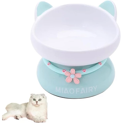 Fairyland™ - Ceramic Cat Bowl With Raised Stand, Cute Ear Design & Anti-Slip Base – Elevated Pet Food & Water Dish For Cats And Small Pets 1 Fairyland™ - Ceramic Cat Bowl With Raised Stand, Cute Ear Design & Anti-Slip Base – Elevated Pet Food & Water Dish For Cats And Small Pets