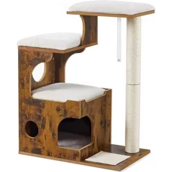 Feandrea WoodyWonders Cat Tree, 33.9-Inch Modern Cat Tower, Cat Condo With 3 Perches, Scratching Post And Mat, Cave, 4 Removable Washable Cushions -BlueBuffalo Sales Store GUEST 2a30fdf1 96d3 455e 82c9 3101ee1ef024