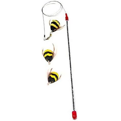 Go Cat Da Bee Teaser Wand And TWO Extra Bee Attachments Set 4 Go Cat Da Bee Teaser Wand And TWO Extra Bee Attachments Set - Image 4