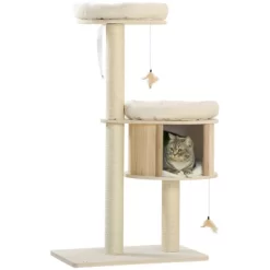 Multipet 3-Level Cat Tree With Sisal Scratching Posts, Fun Cat Badminton Toy For Playing, Soft Cushions, & Play Areas -BlueBuffalo Sales Store GUEST 2b0957a6 801e 4162 9431 06bf1172cea8 2