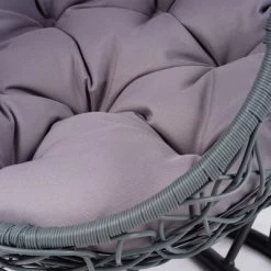 DOMETOUR Cat Swing Bed With Stand & Cushion, Rattan Wicker Appearance, Indoor Hanging Swinging Cat Bed For Cats, Small Dogs, And Small Animals Gray -BlueBuffalo Sales Store GUEST 2dd6209b ffe0 41f0 99b5 b4c4da17f924