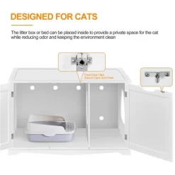 Yaheetech Wooden Hidden Cat Litter Box Side Table With Divider 14 Yaheetech Wooden Hidden Cat Litter Box Side Table With Divider -BlueBuffalo Sales Store GUEST 2e311fe1 454a 4ea5 ae63 f4a2d51c71fb