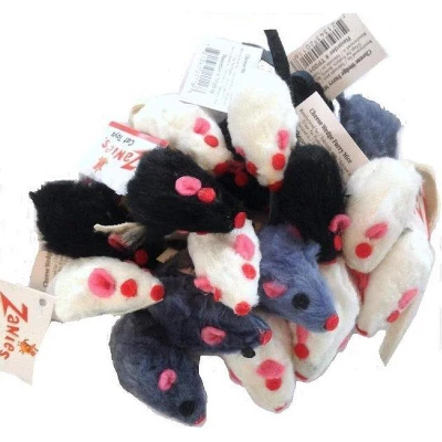 20 X Cat Toy Realistic Fur Mice 1 20 X Cat Toy Realistic Fur Mice