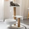 Multi-Layer Cat Tree Tower, Indoor Cat Furniture With Scratching Posts And Interactive Ball Toy, Stable Climbing Activity Center For Cats