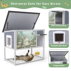 Wood Outdoor Cat House -BlueBuffalo Sales Store GUEST 2f7551a6 d20d 4e5c acb9 2e4f6017a4fc