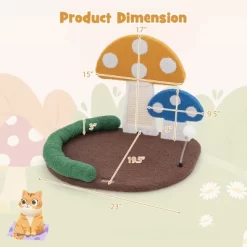 Tangkula Mushroom Cat Bed For Indoor Cats W/ Comfy Napping Bed Sisal Scratching Board 17 Tangkula Mushroom Cat Bed For Indoor Cats W/ Comfy Napping Bed Sisal Scratching Board -BlueBuffalo Sales Store GUEST 30586e17 ee4d 49ff 993f 5d1c84a34463