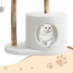 46" Modern Cat Tree For Large Cats, Wood Cat Tree Tower With Scratching Posts -BlueBuffalo Sales Store GUEST 30aff89e d095 42c5 b87e 3c3998b96472
