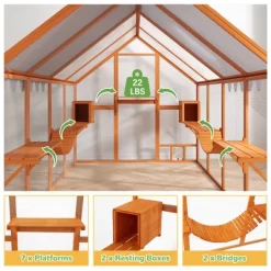 Sandinrayli Extra Large Catio Outdoor Cat Enclosure, 110" Large Walk-in Outdoor Cat Run For Multiple Cats -BlueBuffalo Sales Store GUEST 30d4a112 96d1 4f1f 8b67 221469ef20c8