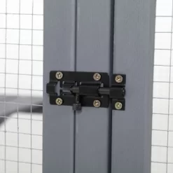 Resenkos Large 3-Level Cat Catio With Lock, Sunroof, & Spacious Run, Outdoor Pet Home, Gray