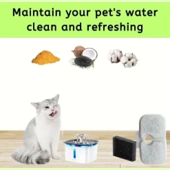 NISPIRA Dog Cat Water Fountain Activated Charcoal Water Filter Kit Replacements For Petlibro PLWF005 PLWF115 PLWF105, 6 Packs -BlueBuffalo Sales Store GUEST 323a8e18 8c2d 4e55 bae3 60c74143467f