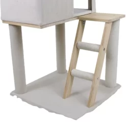 SEVOBAL Pet Tower Wooden Cat Tree With Spacious Condo, Transparent Spacecraft, Multi-Level Playground For Large Cats, White, 20.67"*12.4"*20.87" 7 SEVOBAL Pet Tower Wooden Cat Tree With Spacious Condo, Transparent Spacecraft, Multi-Level Playground For Large Cats, White, 20.67"*12.4"*20.87" -BlueBuffalo Sales Store GUEST 325e7c2a 4e2d 4344 942f 1aa188a3e845