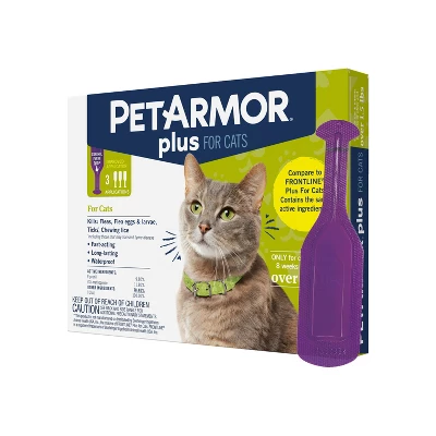 PetArmor Plus Flea And Tick Topical Treatment For Cats - Over 1.5lbs - 3 Month Supply - 0.051 Fl Oz 2 PetArmor Plus Flea And Tick Topical Treatment For Cats - Over 1.5lbs - 3 Month Supply - 0.051 Fl Oz - Image 2
