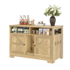 Bella Depot 47''W Cat Litter Box Enclosure Furniture, Double Hidden Litter Box Furniture Cat Washroom, Farmhouse Indoor Cat House End Table -BlueBuffalo Sales Store GUEST 33fcb814 5833 4016 97dd 4763ed1a8afa 1