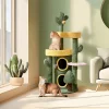 Yaheetech 48.5inch Oasis-themed Cat Tree Cat Tower, Green