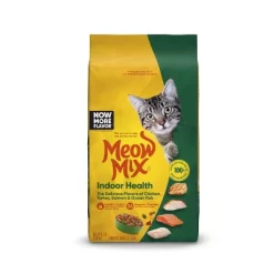 Meow Mix Indoor Health With Flavors Of Chicken, Turkey ,Ocean Fish & Salmon Adult Complete & Balanced Dry Cat Food - 6.3lbs -BlueBuffalo Sales Store GUEST 36be0de7 6373 4765 9f29 f7104a836ff7