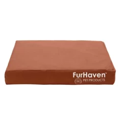 Furhaven Logo Indoor/Outdoor Deluxe Cooling Gel Top Pet Bed
