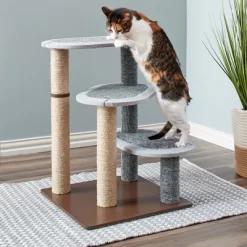 Two By Two Boca Raton - Scratching Post Cat Furniture - In. Tall
