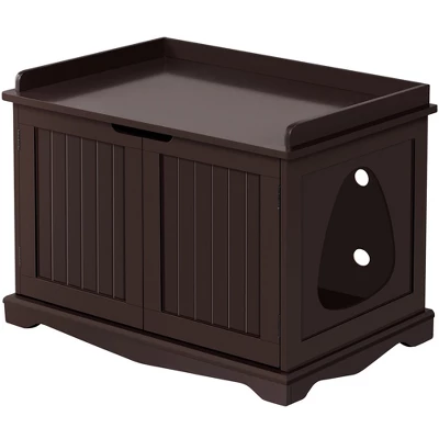 Yaheetech Large Cat Litter Box Enclosures Wooden Storage Side Table 9 Yaheetech Large Cat Litter Box Enclosures Wooden Storage Side Table - Image 9